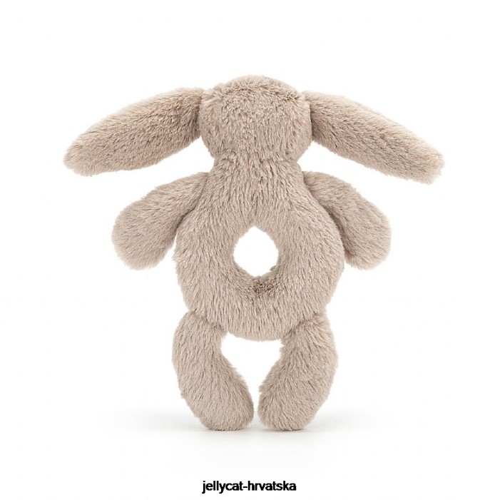 Jellycat sramežljivi zečić prsten zvečka bež 195 igračka