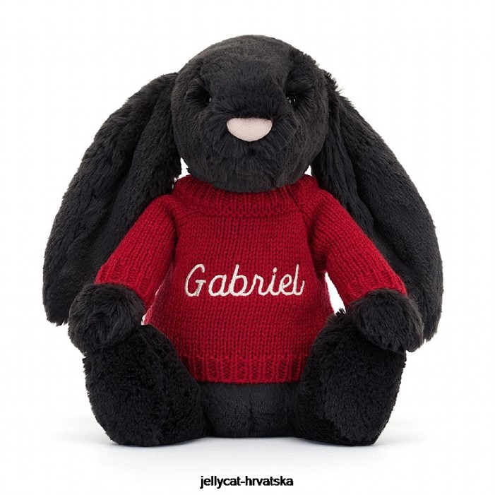 Jellycat sramežljivi zečić s personaliziranom crvenom tintom 519 igračka