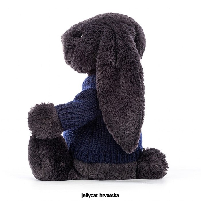 Jellycat sramežljivi zečić s personaliziranom mornarsko plavom tintom 514 igračka