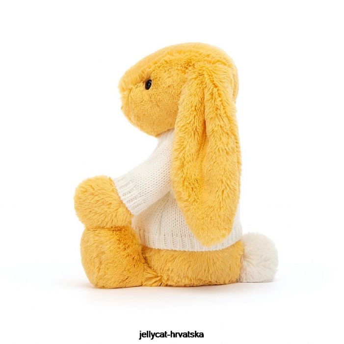 Jellycat sramežljivi zeko s personaliziranim krem ​​džemperom sunce 483 igračka