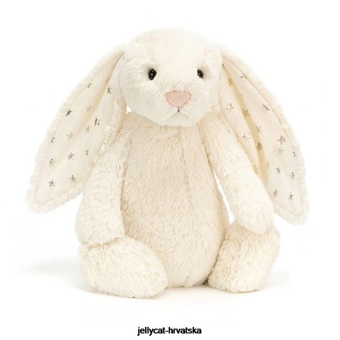 Jellycat stidljiv svjetlucavi zečić krem 208 igračka