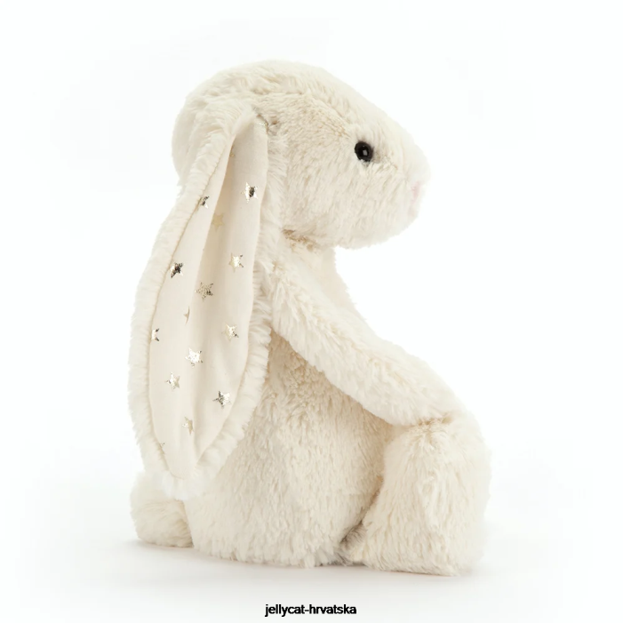 Jellycat stidljiv svjetlucavi zečić krem 208 igračka