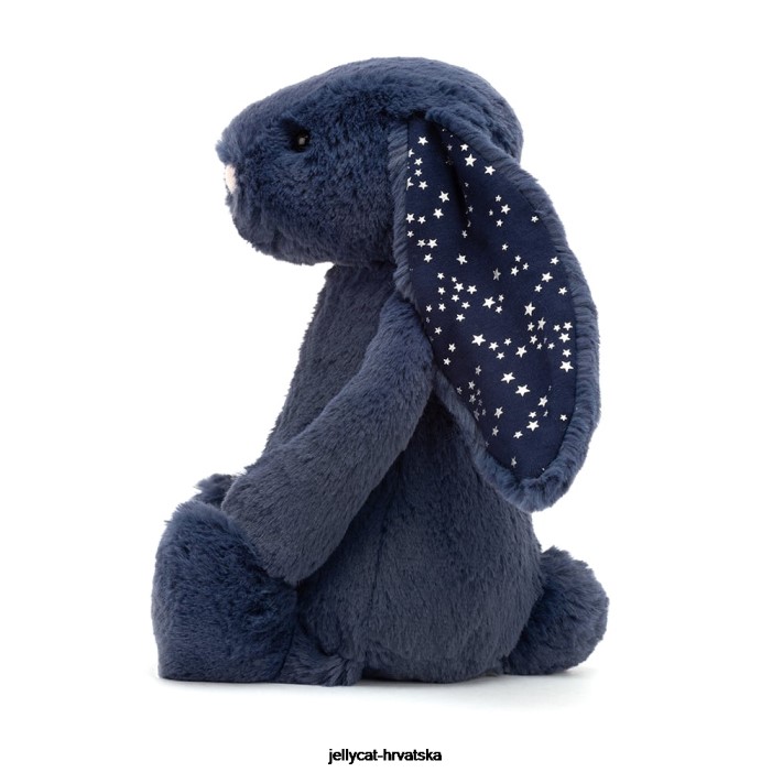 Jellycat stidljiv svjetlucavi zeko sivi 461 igračka
