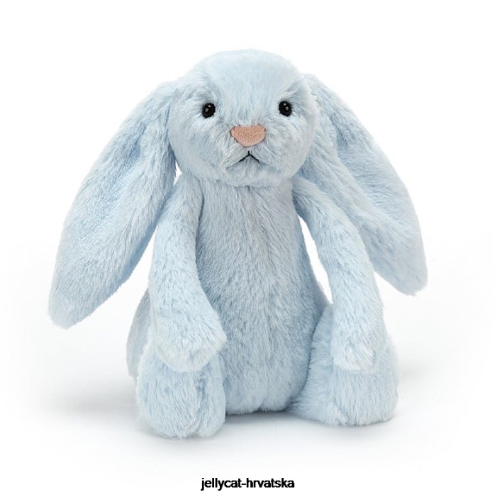 Jellycat stidljiv zečić zvečka plava 744 igračka