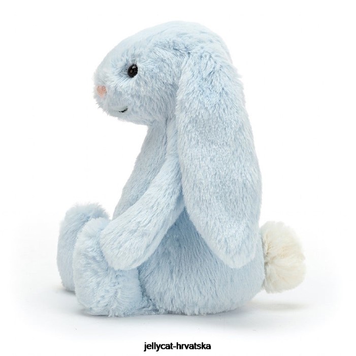 Jellycat stidljiv zečić zvečka plava 744 igračka