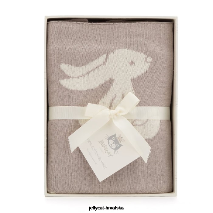Jellycat stidljivi zeko pokrivač plavi 697 igračka
