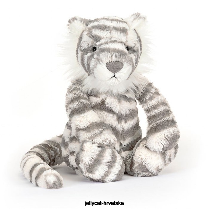 Jellycat sramežljivi snježni tigar sivi i bijeli 609 igračka
