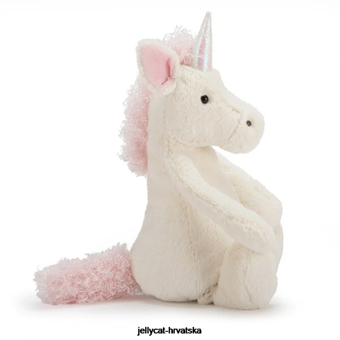 Jellycat stidljiv jednorog bijeli 145 igračka