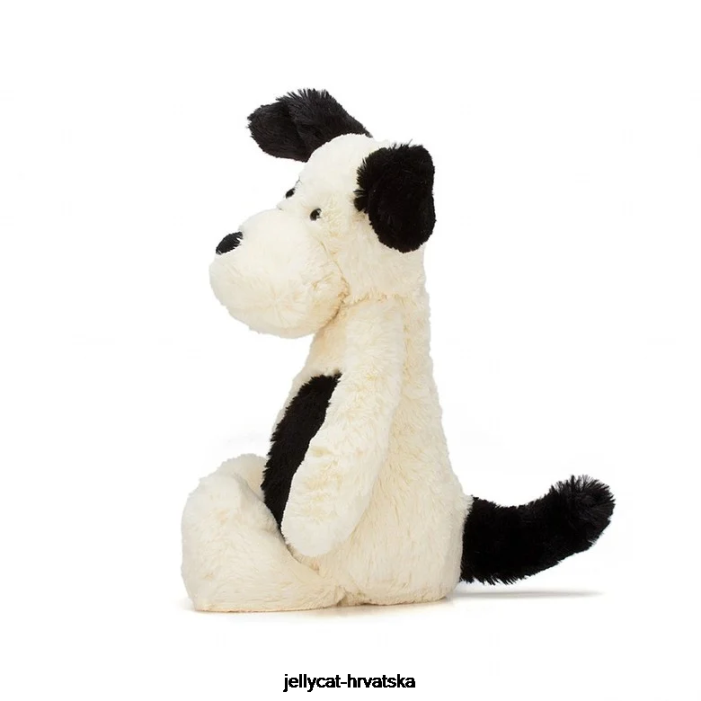 Jellycat stidljivo crno-krem štene crno-bijelo 162 igračka
