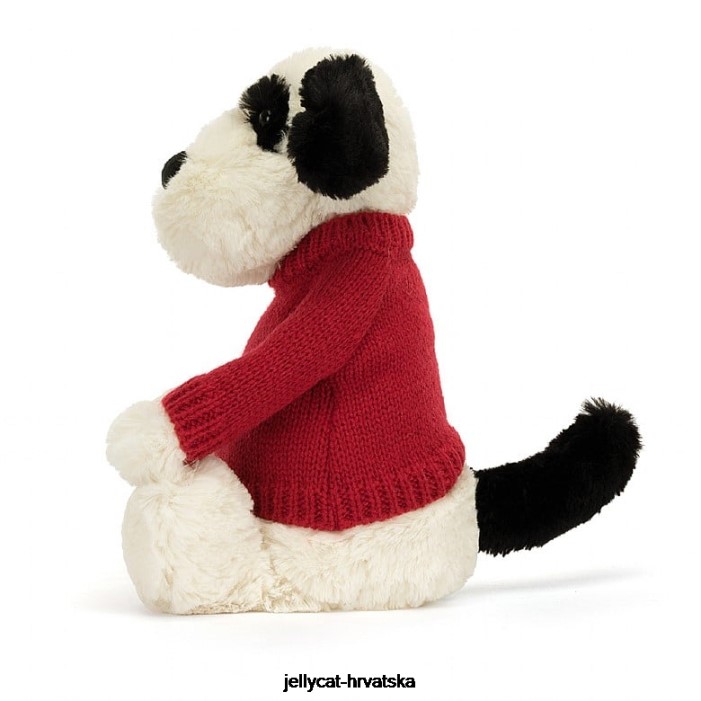 Jellycat stidljivo crno-krem štene crno-bijelo 171 igračka