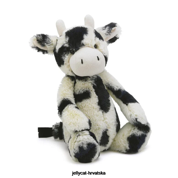 Jellycat stidljivo tele crno-bijelo 607 igračka