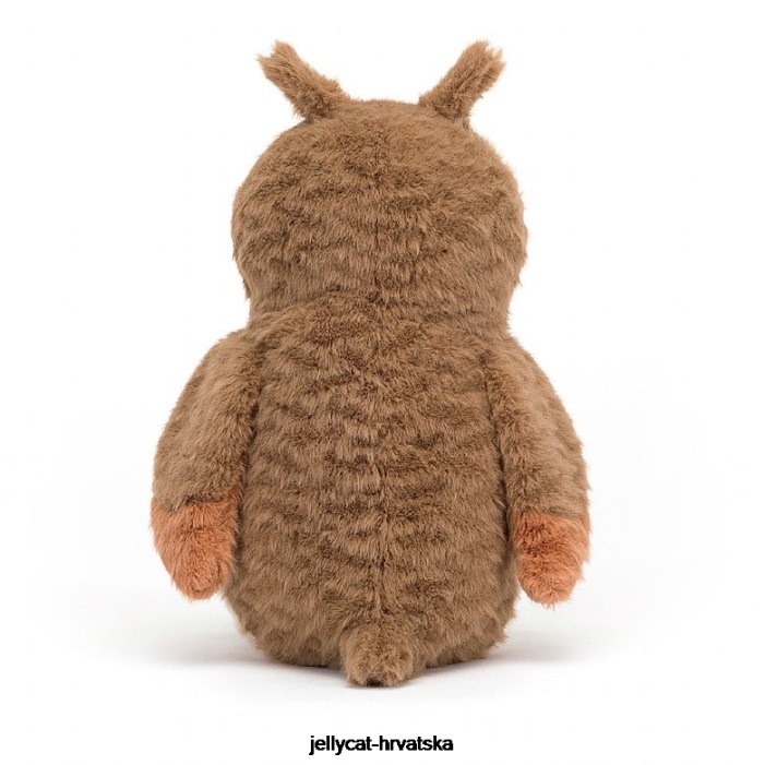 Jellycat Oakley sova smeđa i bijela 372 igračka