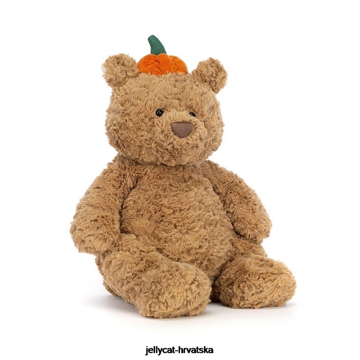 Jellycat bartolomej medvjed bundeva smeđa 177 igračka