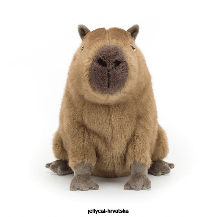 Jellycat clyde capybara smeđa 678 igračka
