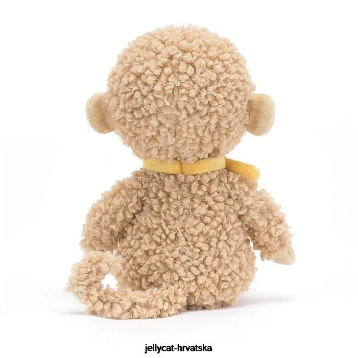 Jellycat fuzzkin monkey brown 395 igračka