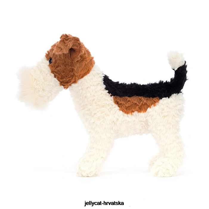 Jellycat hector foksterijer smeđe i bijele boje 351 igračka