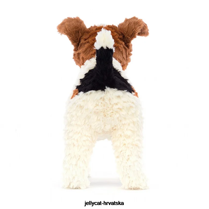 Jellycat hector foksterijer smeđe i bijele boje 351 igračka