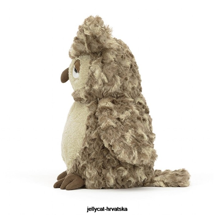 Jellycat oberon sova smeđa 304 igračka