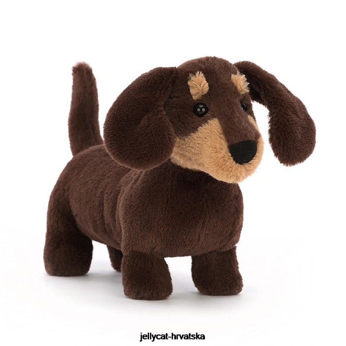 Jellycat otto kobasica pas smeđa 247 igračka