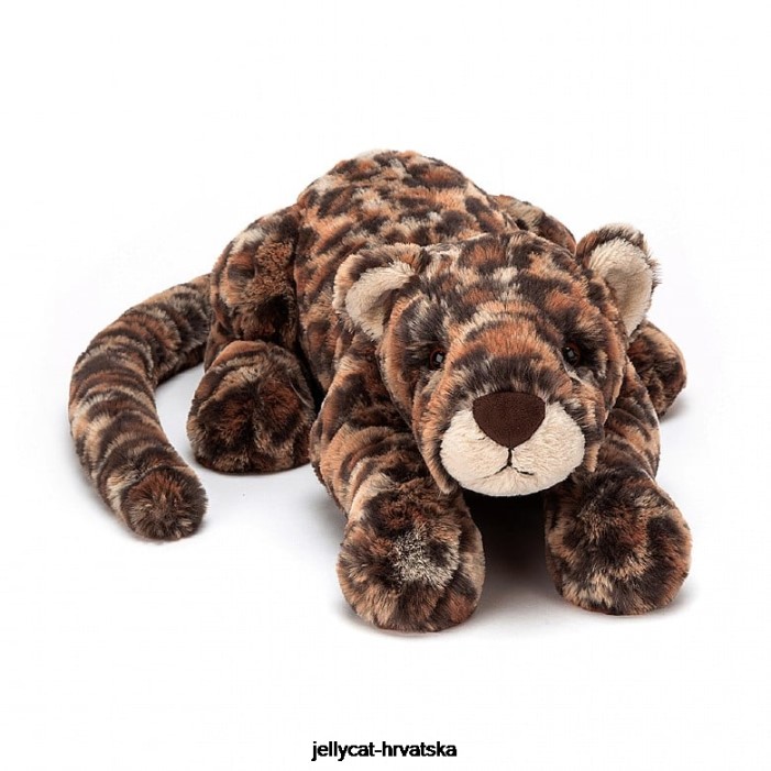 Jellycat livi leopard smeđa 501 igračka