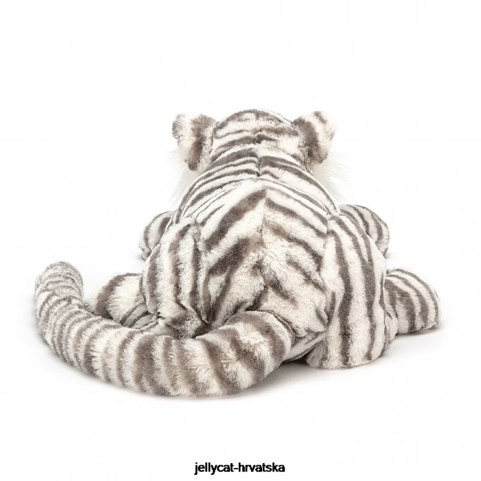 Jellycat sacha snježni tigar siva i bijela 476 igračka